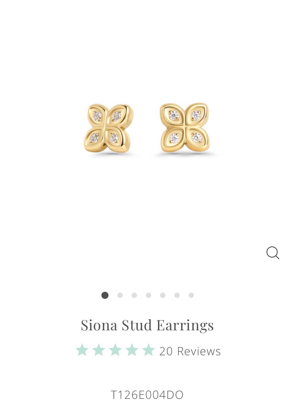 Gold Flower Stud Earrings